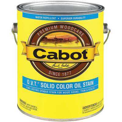 Cabot O.V.T. VOC Compliant Solid Color Exterior Stain, 6707 Deep Base, 1 Gal.