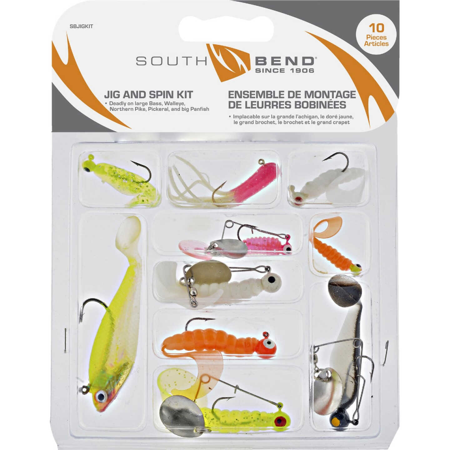 SouthBend 10-Piece Jig & Spin Fishing Lure Kit - Rapid City Hardware